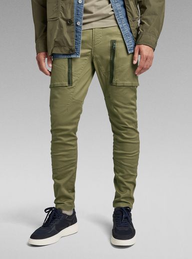 Zip Pocket 3D Skinny Cargo Pants